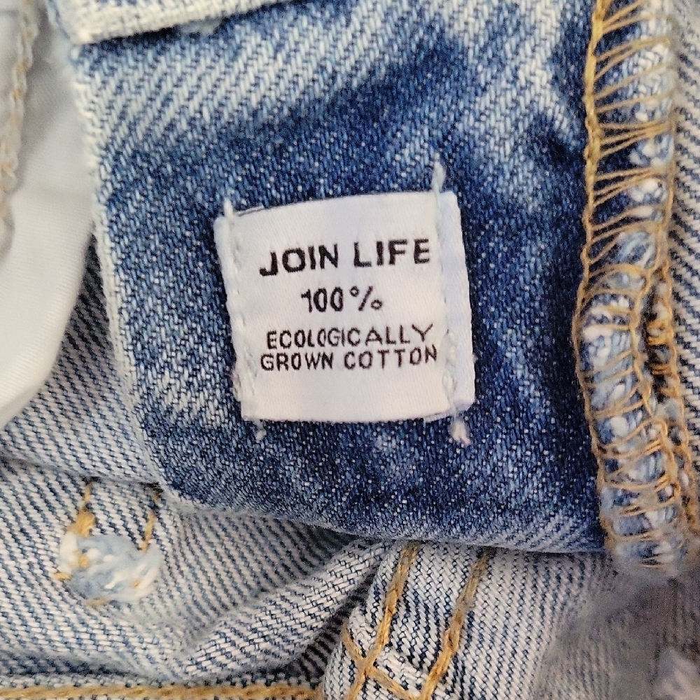 Zara Light Blue Ripped Straight-Leg Jeans - Picture 3 of 10